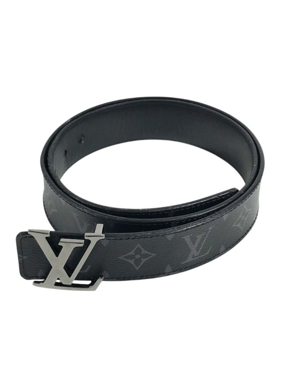 Louis Vuitton Belt LV 40 Reversible Monogram Eclipse Canvas Black